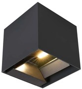 LED соларен стенен осветител със сензор LED/9W/5V IP65 2600 mAh антрацит