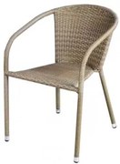 San Valente - Градински стол Вито - Бежов ратан