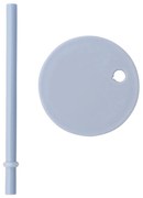 Светлосин капак със сламка за чаша, ø 7 cm - Design Letters