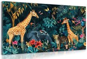 Картина на платно – Животни от джунглата