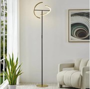 Eglo 901973-LED Димируема подова лампа CASTELPOTO 2xLED/8,8W/230V златна/черна