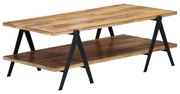 248094 vidaXL Маса за кафе, 115x60x40 см, мангово дърво масив
