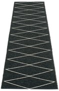Черна пътека за открито и закрито 70x240 cm Max Black – Pappelina