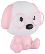 Globo 21761P - LED детска нощна лампа PUPPY 1W/5V 500 mAh розова