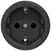 Kliklap - Ретро розетка за дома без рамка SCHUKO 230V/16A черна