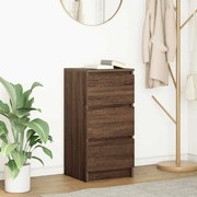 861730 vidaXL Сайдборд, кафяв дъб, 37,5x35x76 см, инженерно дърво