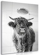 Картина на платно – Крава в банята