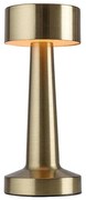 Rabalux 74207-LED Зареждаема LED настолна лампа SENAN, 2.7W, 5V, 1200mAh, златна