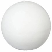 Свещ без аромат atmosphera Olia, Топка, 10 cm - Бял