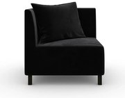 Модул Cristina ъглов в цвят черно, 88х88х82 см