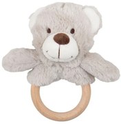 Bigjigs - Дървен бебешки ринг - Меченце