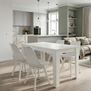 Трапезен комплект 5 части Darlen - Viva TopMebel в бял цвят 125x72x74cm