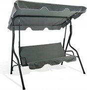 Удобна градинска люлка в сиво