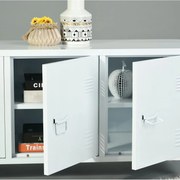Стойка за телевизор Kotka с три врати за шкаф стомана 58 x 113 x 40 cm []