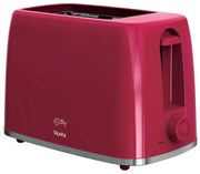 Тостер Oliver Voltz Daisy OV51440W, 700W, 2 филийки, 6 нива, Подвижна тавичка за трохи, Червен