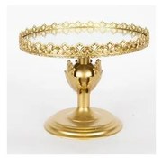 Декоративен поднос Ø 25,5 см златист