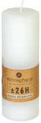 Свещ без аромат atmosphera Demi, Кръгла, 5x14 cm - Бял