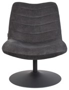 Тъмносиво кадифено кресло Bubba - Zuiver