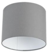 Абажур сив 18/18/14 с бяла вътрешност