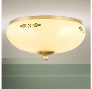 Orion DL 7-673 - Плафон LANDHAUS 2xE27/60W/230V Ø 28 см месинг/бежов