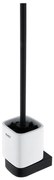 NIMCO NKC 30094KN-90 - Четка за тоалетна със стенен монтаж NIKAU бял/матов черен