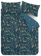 Тъмносиньо спално бельо за двойно легло 200x200 cm Enchanted Twilight - Catherine Lansfield