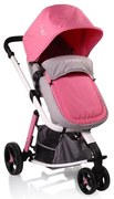 Комбинирана бебешка количка Sarah CANGAROO - сив/розов