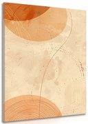 Картина на платно – Кръгове и линии Peach Fuzz