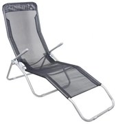 Сив градински шезлонг