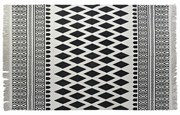 Килим DKD Home Decor Черен Бял (120 x 180 x 0,7 cm)