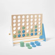 Настолна игра от масивна борова дървесина Четири в редица - Sunnylife