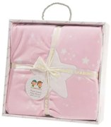 GAMBERRITOS Одеяло с шерпа 80х110 см ЗВЕЗДА РОЗОВО