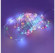 LED Коледна външна гирлянда 100xLED/3xAA 5,45 m IP44 многоцветна