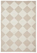 Бяло-бежов килим подходящ за пране 160x230 cm Lyna Beige&amp;White – Think Rugs