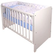 LORELLI Classic Сет от 7 части за легло 60/120 SMILE СИНЬО ЛУНИ И ЗВЕЗДИ