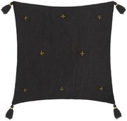 Декоративна възглавница atmosphera Gold, 40x40 cm - Тъмносив
