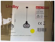 Lindby - Пендел FRANCES 1xE27/60W/230V