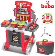 Buba - Little Chef детска кухня куфар - червен
