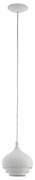 Eglo 97212 - Подвесно осветително тяло на кабел CAMBORNE 1xE27/60W/230V бяло диаметър 190 mm
