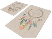 Бежови килими за баня в комплект от 2 бр. 60x100 cm – Mila Home