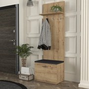 Закачалка Track TopMebel от меламин в цвят сапфирен дъб 60x38,2x190cm