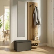 Меламинов закачалка Dumont в антрацит - цвят сепет дъб 104.8x35x198см.