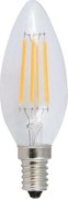 Лампа LED Filament E14 Candle 4W 4000K Dimmable  (10 τεμάχια)