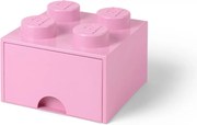 Светлорозова квадратна кутия за съхранение - LEGO®
