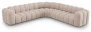 Бежов шенилов модулен ъглов диван Lupine – Micadoni