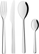 Прибори за хранене Secret de Gourmet Deka, Инокс, 24 броя, Сребрист