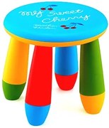 Детско столче кръгло - Синьо