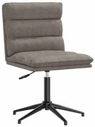 4101307 vidaXL Трапезен стол, сив, изкуствена кожа