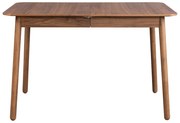 Сгъваема маса за хранене с плот от орехово дърво 80x120 cm Glimps - Zuiver