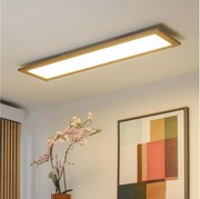 Brilagi - LED димируемо осветително тяло SLIMFRAME WOOD LED/58W/230V 124x34 cm + дистанционно управление